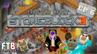 Chickens Part 1 Stoneblock 3 Bedrock Edition Ep 6 [upl. by Brenk554]