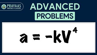 8 KINEMATICS  ADVANCED PROBLEM  Retardation experienced by a moving motor boat [upl. by Welcher997]