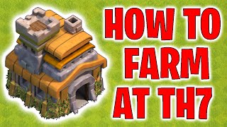 BEST TH7 FARMING GUIDE A GUIDE FOR ALL TH7s  Clash of Clans 2021 [upl. by Poland]