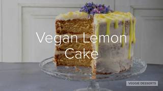 Vegan Lemon Cake [upl. by Noirred]