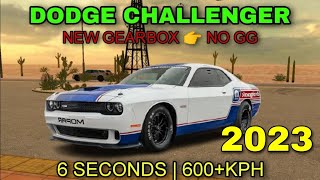 car parking multiplayer hellcat dodge challenger srt best gearbox 600kph top speed [upl. by Aisercal]