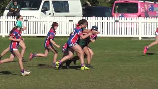 HIGHLIGHTS  U14 Girls Tackle  Gerringong V Stingrays  Rd 14  27072024 [upl. by Lairea]