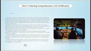 Test of English for Aviation Personnel  TEAP Part 3 Listening Comprehension [upl. by Hahcim861]