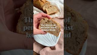 Perfectly moist banana bread shorts recipe baking food [upl. by Enialehs469]