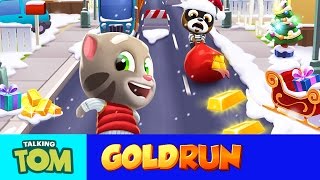 Talking Tom Gold Run NEW UPDATE  Run to Catch the Winter Fun [upl. by Ikik]