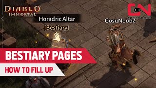 Diablo Immortal How to Fill Bestiary Pages at Horadric Altar [upl. by Pohsib]