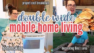 🏡 HOW MUCH I SPENT ON A RECENT MOBILE HOME PROJECT  decorating Binx’s area  MOBILE HOME LIVING [upl. by Oram]