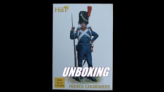 Unboxing boîte de figurines Hät 8220 Les Carabiniers Français au 172 [upl. by Aicilic]