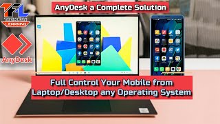 How to Control Mobile from Computer using AnyDesk  Full Control on Mobile to PC  Any desk remote [upl. by Aeiram]