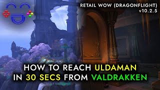 The Fastest Way to Get to Uldaman from Valdrakken  WoW [upl. by Ailet]