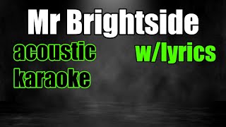 Mr Brightside in Eb  The Killers  Acoustic InstrumentalKaraoke [upl. by Maryn]