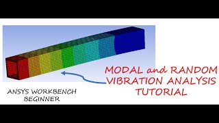 ANSYS Modal analysis and Random Vibration analysis Tutorial  Step by Step procedure [upl. by Ecinna]