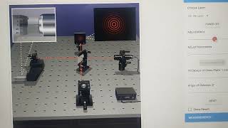 Michelsons Interferometer Refractive index of glass plate [upl. by Eaj]