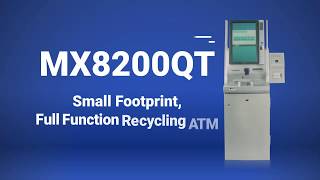 Hyosungs MX8200QT Small Footprint Full Function Recycling ATM [upl. by Ardnaiek]