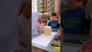 amazing watermelon ice cream 🍨😍 shorts shortsfeed [upl. by Salmon]