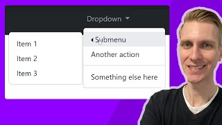 Bootstrap 5 Multi Level Dropdown Submenu [upl. by Lorenza]