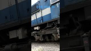 11498 WDM3D DIESEL LOCOMOTIVE CROSSING WITH POWERFUL HORNS [upl. by Nnairet478]