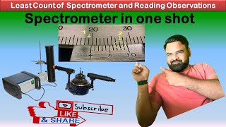 Least Count of Spectrometer and Reading Observations By Dr ShalendraPhysicsexperimentexperiment [upl. by Rozalin]