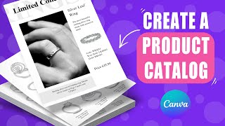 Create a product catalogue in CANVA for free [upl. by Rialb196]