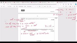 Calculate the Concentration of Hydrochloric AcidINTERNATIONAL AS CHEMISTRY 9620 January 2023 Paper1 [upl. by Schrader595]