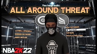 I MADE AN ALL AROUND THREAT ON CURRENT GEN BEST SLASHING PLAYMAKER BUILD ON NBA 2K22 [upl. by Marley]