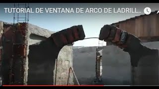 TUTORIAL DE VENTANA DE ARCO DE LADRILLO ROJO MUY SENCILLO [upl. by Inglis40]