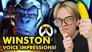 🦍Winston Overwatch 2 Voice Impressions [upl. by Adiaros534]