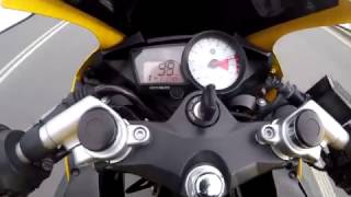 YAMAHA YZF R125 TOP SPEED RUN  Acceleration amp Speed  GO PRO HERO 5 [upl. by Naesad708]