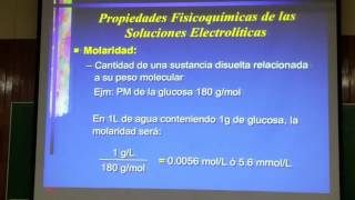 Fisiología Renal 11 Medio interno Osmolaridad [upl. by Wadesworth]