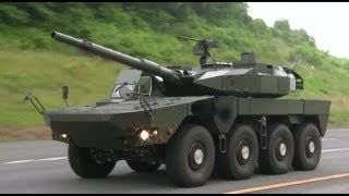 JGSDF  105mm 8X8 Maneuver Combat Vehicle MCV Testing 1080p [upl. by Shaia]