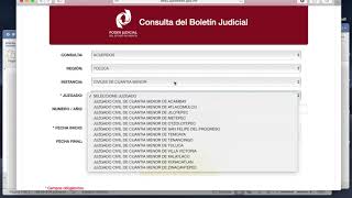 Tutorial  Consultar publicación de acuerdos Estado de México  Legal Web [upl. by Eidnahs]