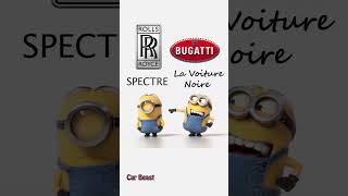 Bugatti La voiture noire VS RollsRoyce Spectre funnycar sportscar asmr tiktok automobile fyp [upl. by Hammer]