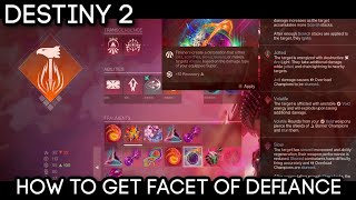 How To Get the Facet of Defiance  Prismatic Fragments  DESTINY 2 [upl. by Canning809]