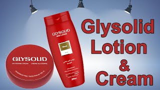 Glysolid Cream VS glysolid Body Lotion l مقارنه بين كريم جليسوليد ووبدي لوشن جليسوليد لتفتيح البشره [upl. by Fisken547]