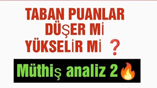 Taban Puanları Düşer mi Yükselir mi  2 analiz 👉Eşit Ağırlık yks2024 üniversite tercihler [upl. by Tnafni93]