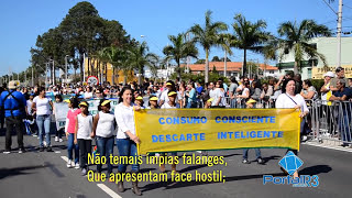 Desfile 7 de Setembro 2014 em Pindamonhangaba com Hino da Independência do Brasil [upl. by Mcgrath271]