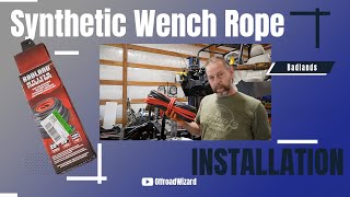 Installing Synthetic Line on a Badlands Winch Replace Steel winch cable with Synthetic [upl. by Darbee199]