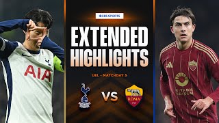 Tottenham vs Roma Extended Highlights  UEL League Phase MD 5  CBS Sports Golazo  Europe [upl. by Ewens]