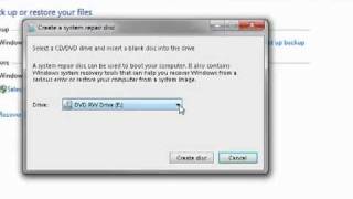 Make a bootable system repair disc in Windows 7 [upl. by Janaye524]