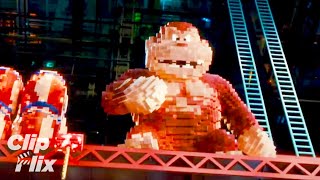 Adam Sandler vs Donkey Kong  Final Fight Scene  Pixels [upl. by Dole641]