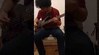 Ray Parker Jr  Ghostbusters bass cover by JATS shorts [upl. by Samtsirhc254]