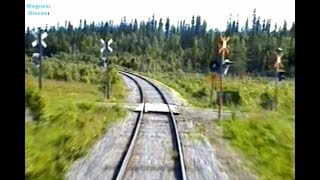 Sweden Inland Railway STORUMAN  VILHELMINA 1997 Train Drivers Cab View from Y1 1324 [upl. by Janis696]