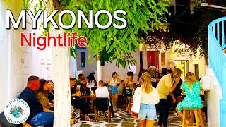 Mykonos Nightlife Greece 🇬🇷  4K Ultra HD Night Walking Tour No Captions [upl. by Mencher38]