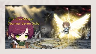 MapleStory 55k BowMaster Normal Seren Solo [upl. by Ellene]