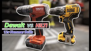 HILTI vs Dewalt 12v Hammer Drills [upl. by Eened]