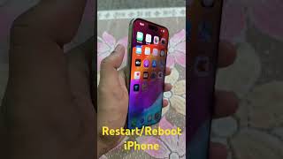 How to restart iphone  iphone restartreboot kaise kare  how to reboot iphone [upl. by Zamora]