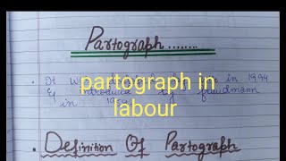 Partograph in labour  Nursingparamedicalnotes [upl. by Ayyn]