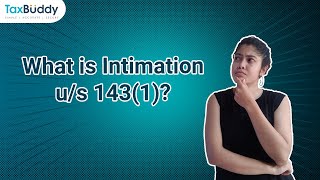 What is Intimation us 1431 taxes taxation itrfiling [upl. by Eleni]