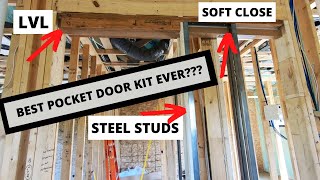 HD Pocket Doors Kit Installation  Best Pocket Door System Available [upl. by Leeban629]