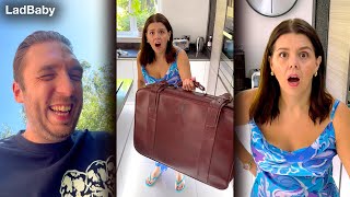 Pranking Mum with a girls Holiday Suitcase 🤣🧳 [upl. by Ewall]